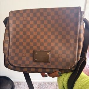 Louis Vuitton Brown Checkered Messenger Bag
